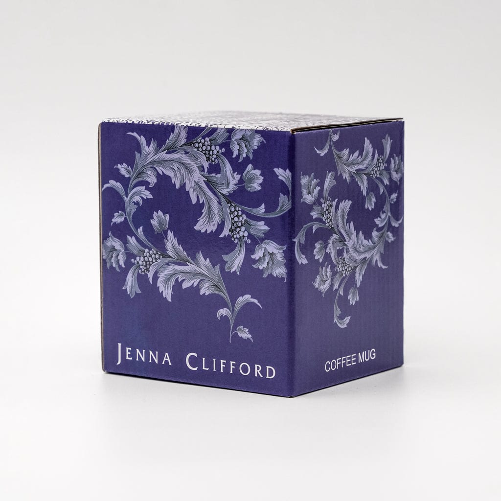 Jenna Clifford MUG Jenna Clifford Blue Leaf Coffee Mug In Gift Box JC-7251 (7208187134041)