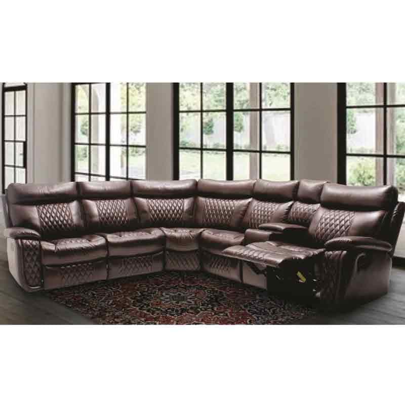 MHC World Furniture & Lights Hilton 2 Piece Corner Lounge Suit Brown (2061851951193)