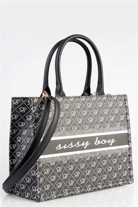 Sissy Boy Ladies Handbags Sissy Boy Love Like This Printed Jacquard Tote Bag (7810851799129)
