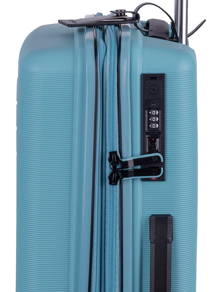CELLINI Luggage & Bags Cellini Starlite 4 Wheel Carry on Trolley Light Blue (7497404678233)