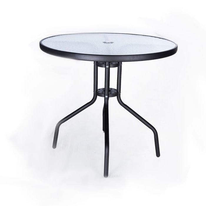 SEAGULL Table 80cm Tempered Glass Top Grahite SPF-TAB80 (4323541123161)