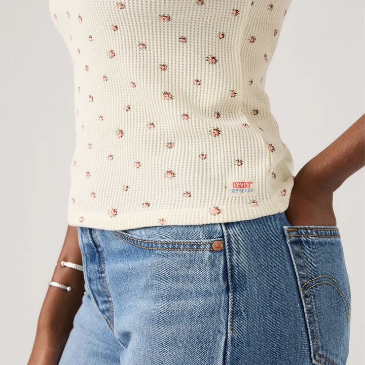 Levi's Women'S Dry Goods Waffle Cap-Sleeve Tee - Multi Colour