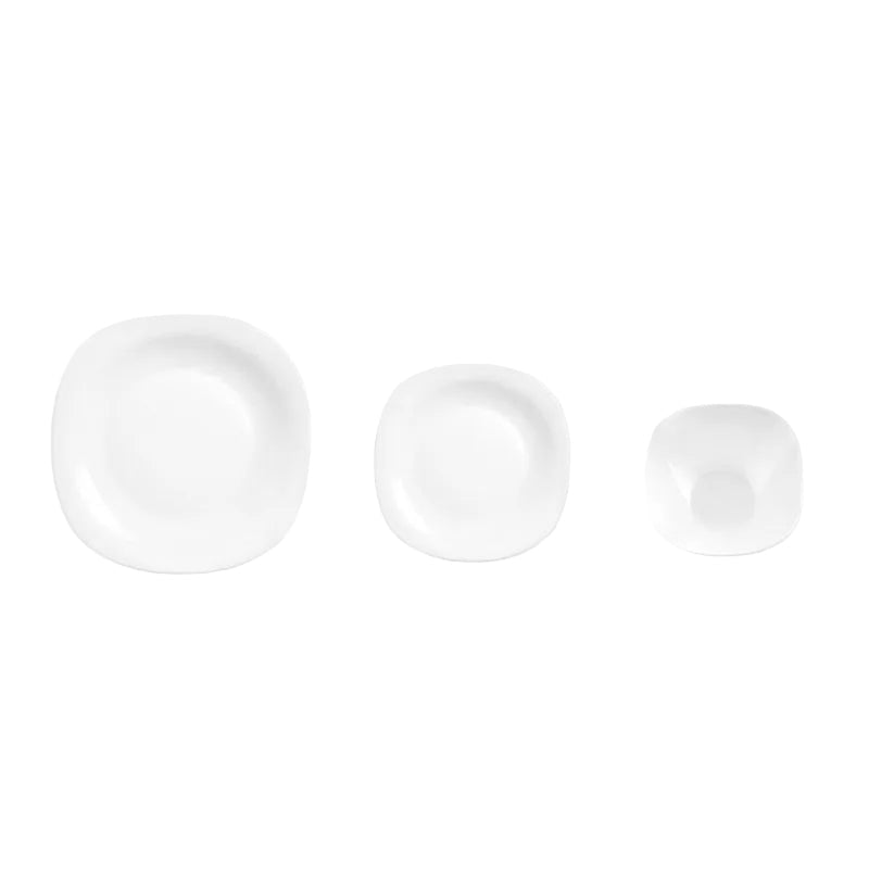 La Opala Quadra 12 Piece Dinner Set White DLO24