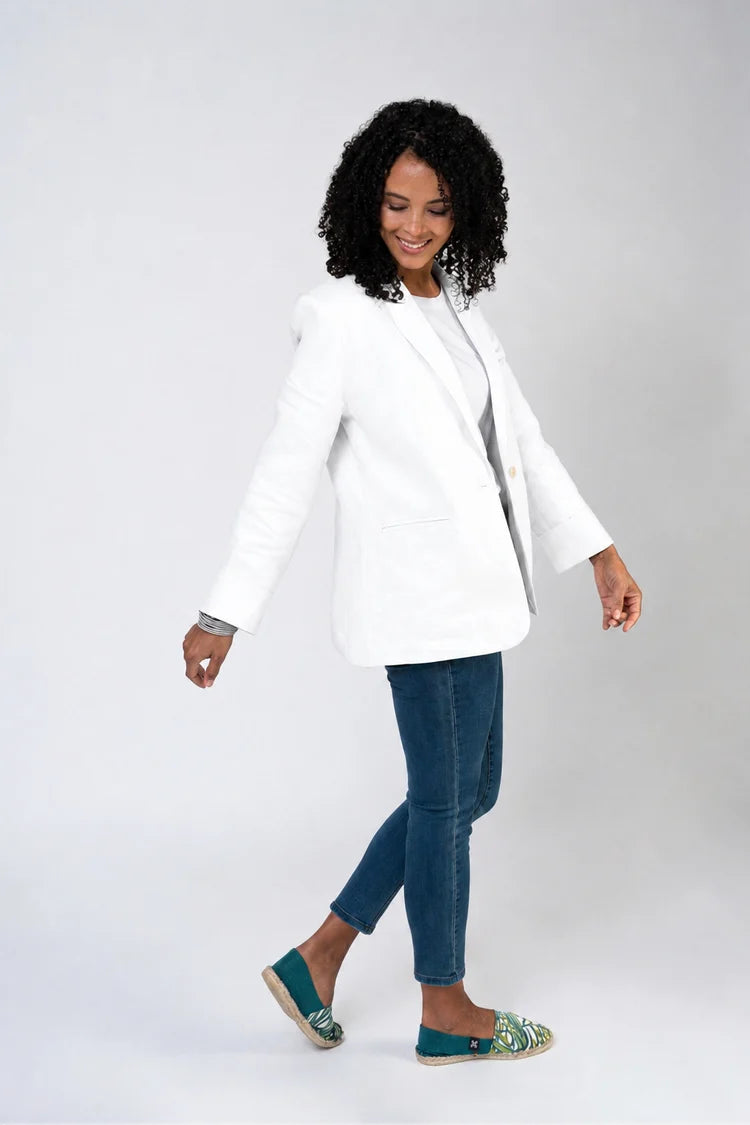 De Tiamo Ladies Sally Jacket-White SL01-WH.