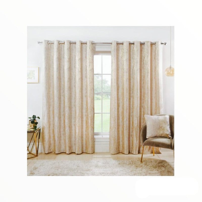 papini Curtain Material Hillary Curtain Champagne GET017B