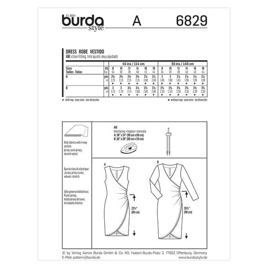 Burda Pattern Habby Burda Pattern 6829 (7508431765593)