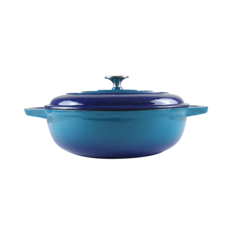 CHEF POTS Chef Round Casserole Dish 4 Litre Blue 160/043 (6572641910873)