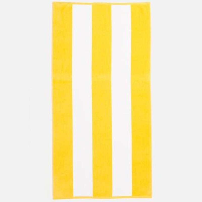 Linen House TOWEL Linen House  Beach Towel Yellow Cabana 80X160 (4779579834457)