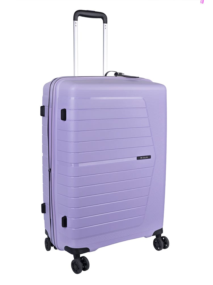CELLINI Luggage & Bags Cellini Starlite Medium 4 Wheel Trolley Case Lilac (7497421553753)