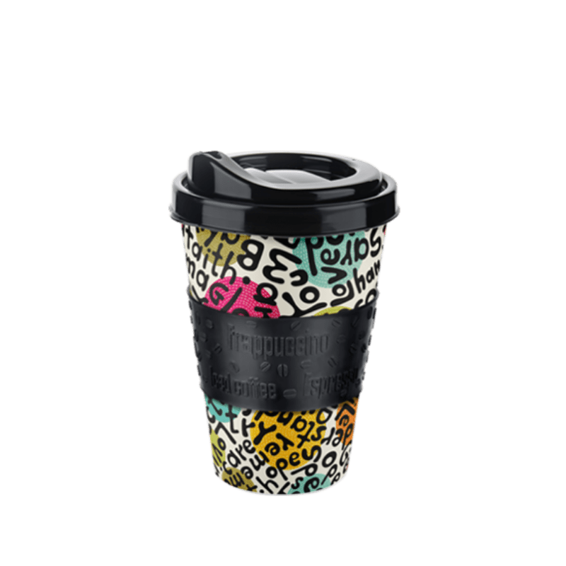 Titiz Plasticware Titiz Sleeve Coffee Cup 400ML (4768551469145)
