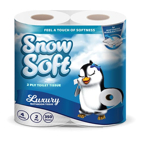 Snow Soft Toilet Paper Snow Soft 2 Ply Toilet Paper 350 Sheets  4 Pack 2-017 (7147380867161)