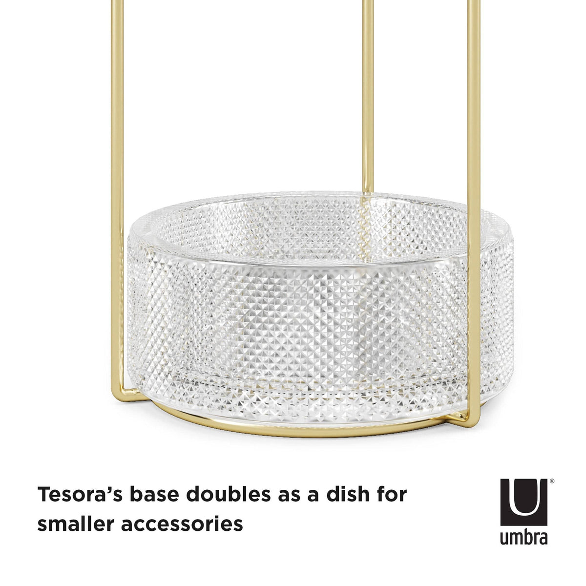 Umbra Flip Hook Umbra Tesora Jewel Stand Glass & Brass UMB1014862104 (7398857343065)