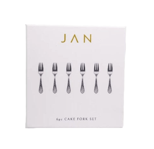 Jan CUTLERY Jan Pluto Cake Fork Set of 6 JH-000086 (7136034816089)