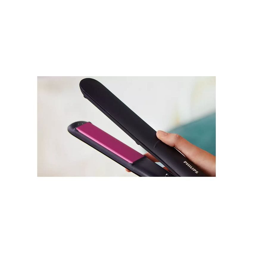 Philips HAIR DRYER Philips Straightcare Essential Thermoprotect Straightener Black/Pink BHS375/00 (7419580874841)
