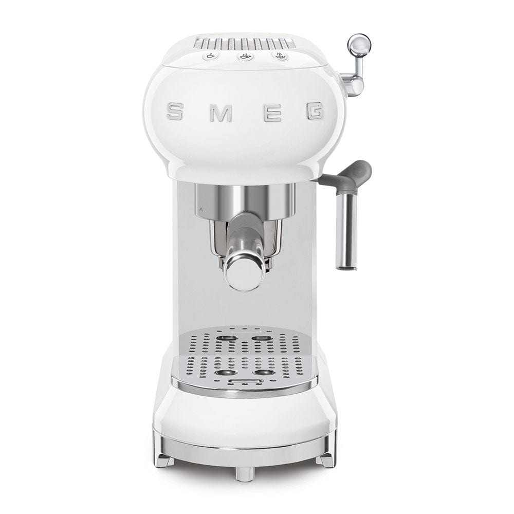 Paris Tumbler Smeg 50'S Style Espresso Manual Coffee Machine White ECF01WHEU (7285481668697)