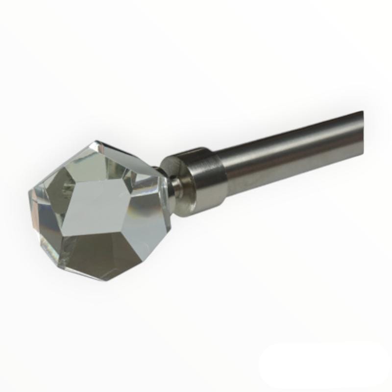 Papini Finial Facet FIN 25MM PSS007T Facet S/Steel Papini Finial Facet 25 mm (4766516772953)