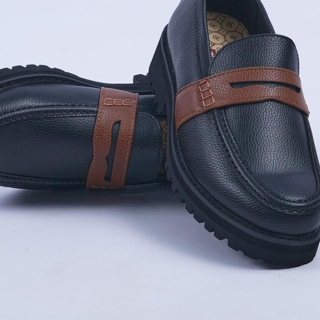 Jonathan D Casual Shoes Jonathan D Penny Moc Pu Brunette Black (7255205249113)