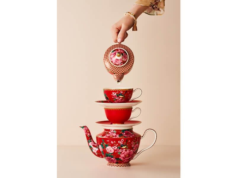 Maxwell & Williams Cups & Saucers Maxwell & Williams Teas & C's Classic Footed Cup & Saucer 200ml Cherry Red HV0177 (7103117983833)