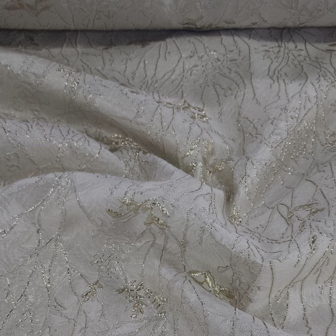 BROCADE Dress Fabrics Brocade Andy Fabric Gold 150cm (7416596627545)