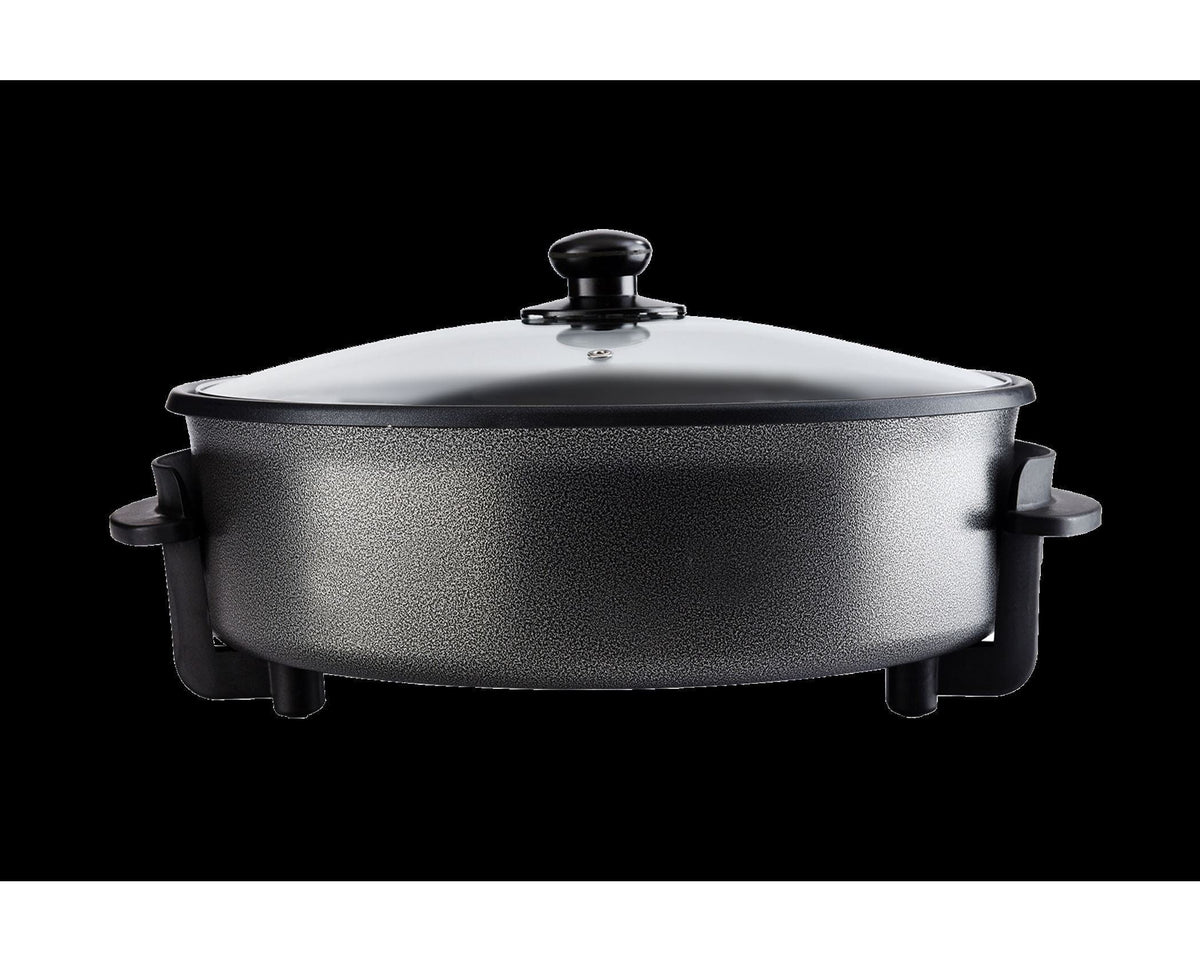 Mellerware Electric Frying Pan Mellerware Frying Pan Electric Non-Stick Black 35Cm 1500W Alonzo (7010837168217)