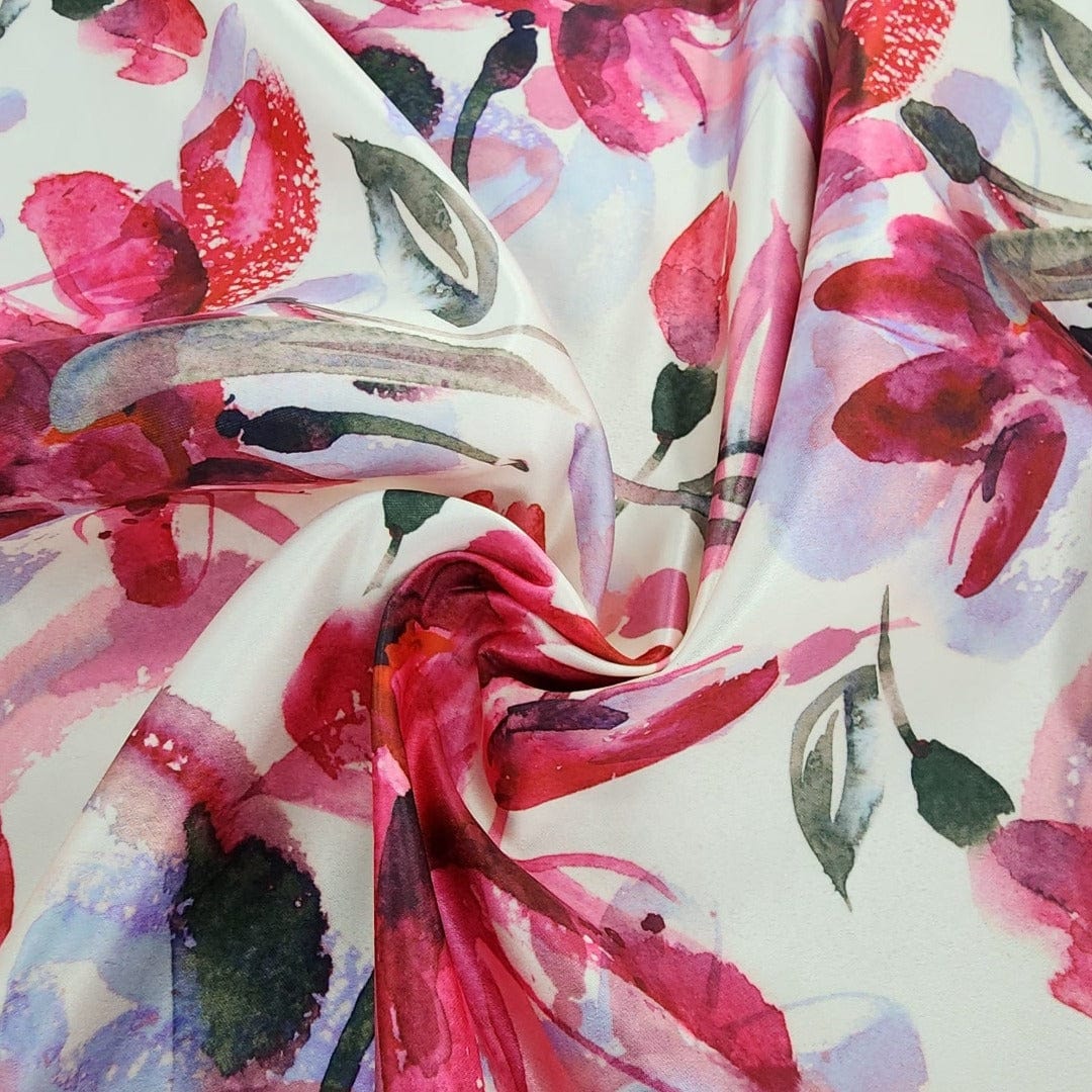SATIN Dress Fabrics Printed Digital Duchess Satin Fabric 150 cm (7664755900505)