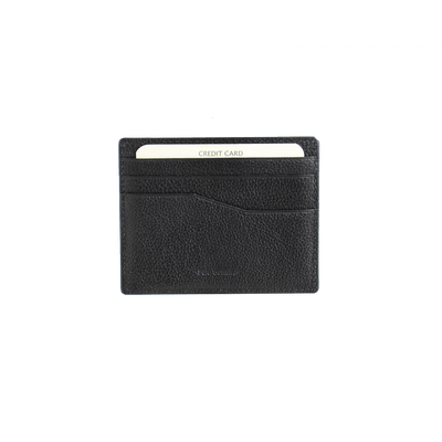 Dakar Brown Dakar Wave Metal Leather Credit Card Holder