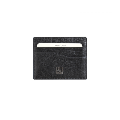 Dakar Brown Dakar Wave Metal Leather Credit Card Holder