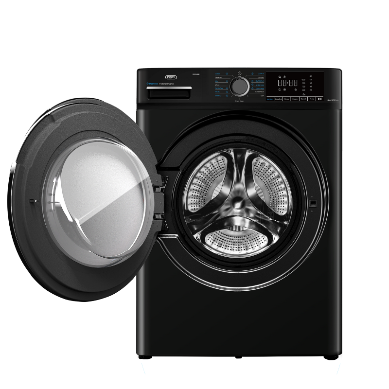 Defy 8kg Front Loader Washing Machine Midnight Black DAW408B.