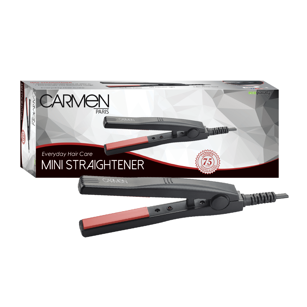 Carmen HAIR DRYER Carmen Mini Straightener Black SEL-1235 (7312126279769)