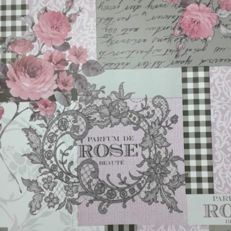 EDURA Plastic Tabling Flannel Backed Rose Plastic Tabling Collection 140 cm (7797742141529)