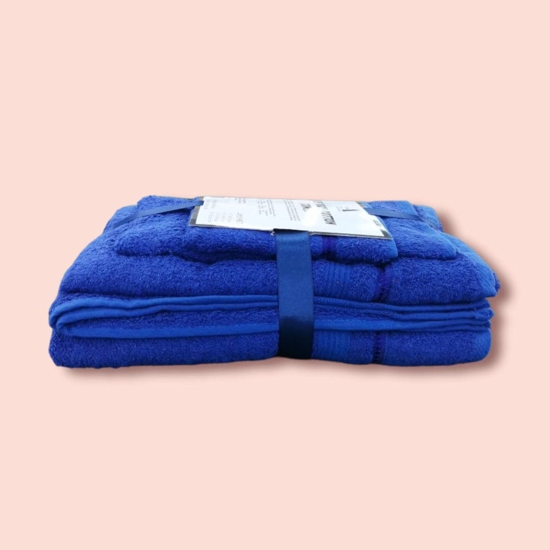 Egyptian Cotton TOWEL Pure 100% Cotton Towels Set 4 Piece Blue (7226180927577)