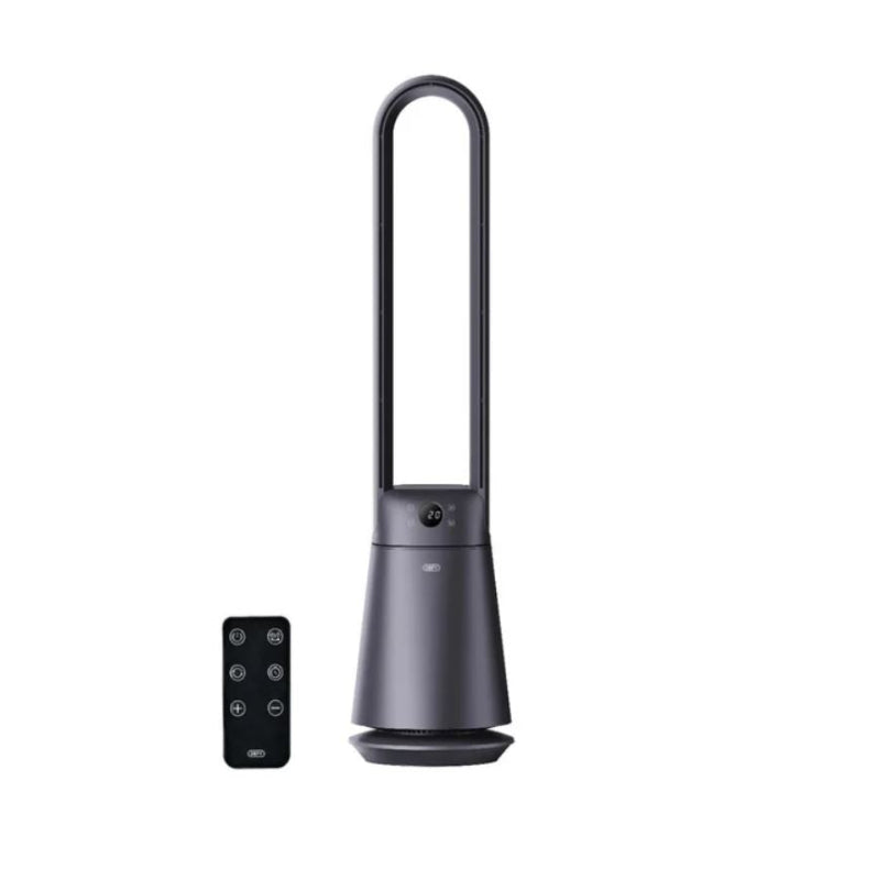 Defy Metallic Grey Bladeless Fan with Remote Control – DBF300