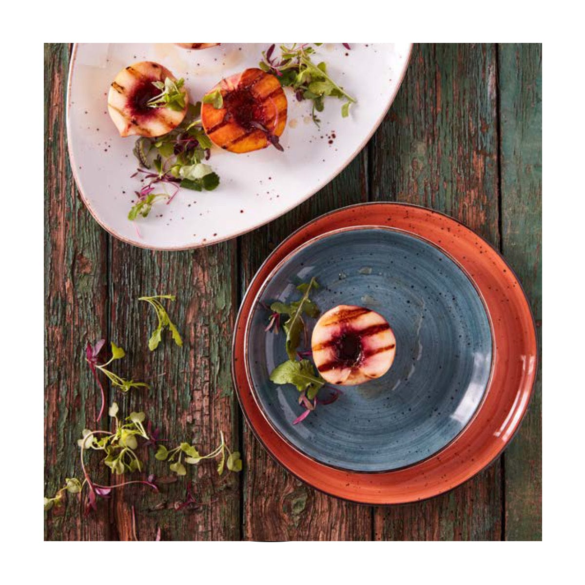 Continental PLATE Continental Rustic Blue Coupe Bowls 20cm 29FUS341-03 (7335763116121)