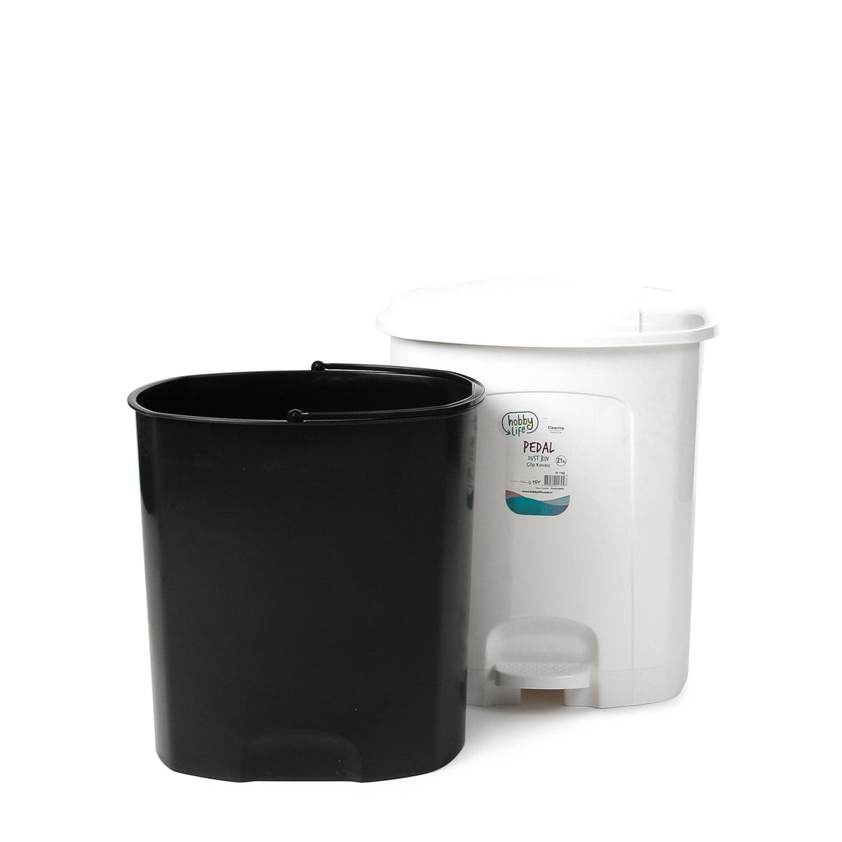 Hobby Life Bin Hobby Life Lotus Pedal Dustbin White 5.5 Litre (4719332917337)