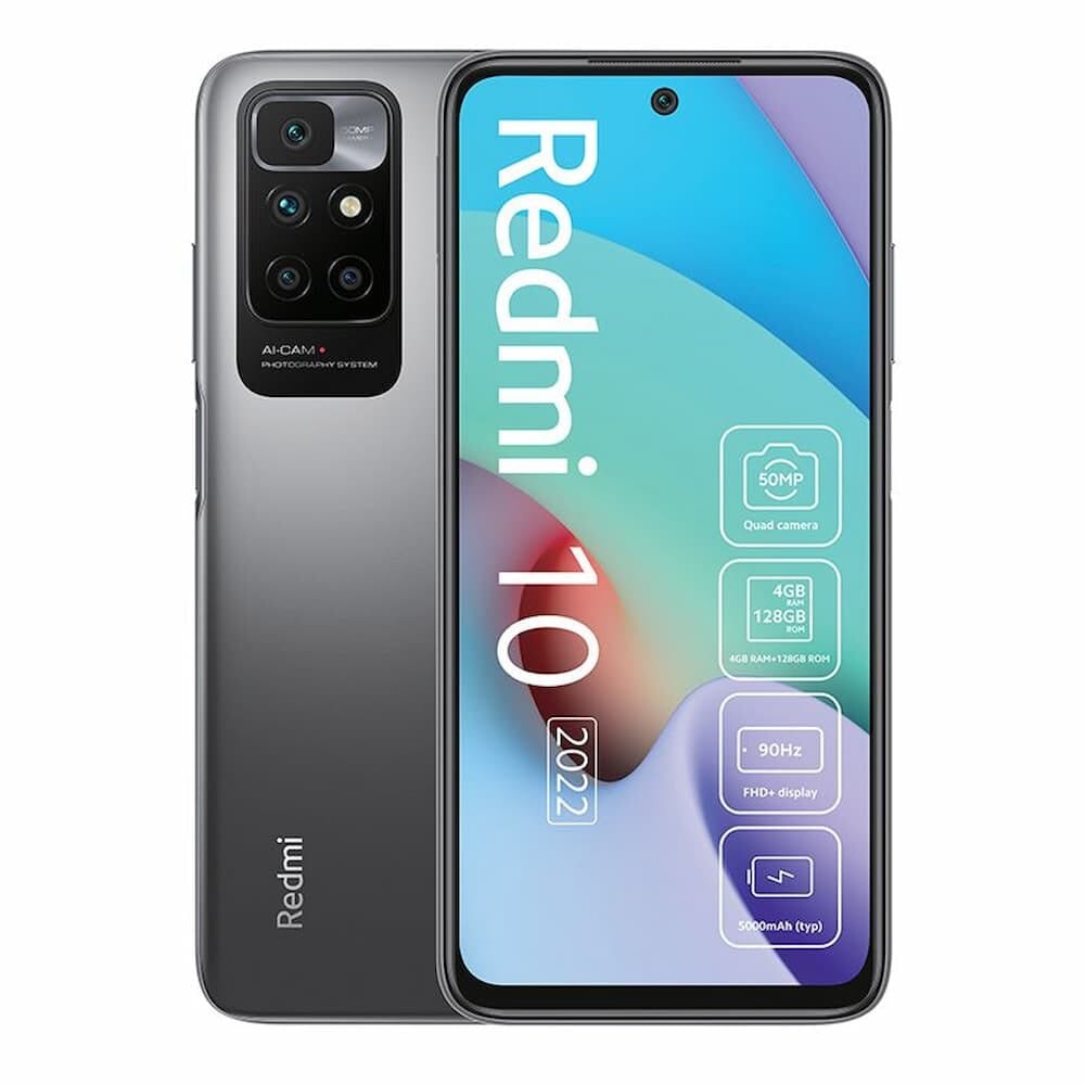 Xiaomi Smart Phones Xiaomi Redmi 10 2022 128GB Dual SIM - Carbon Grey (7188717109337)