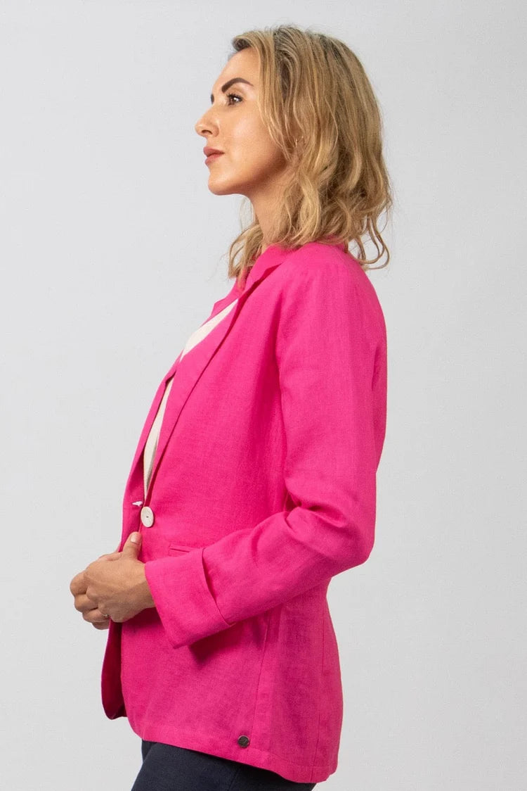 De Tiamo Ladies Sally Jacket-Cerise Pink SL01-CP