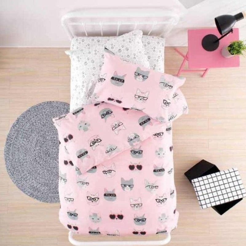 Linen House Duvet Cover Three Quarter Linen House Pink Sophisticats Duvet Cover Set (2144857260121)