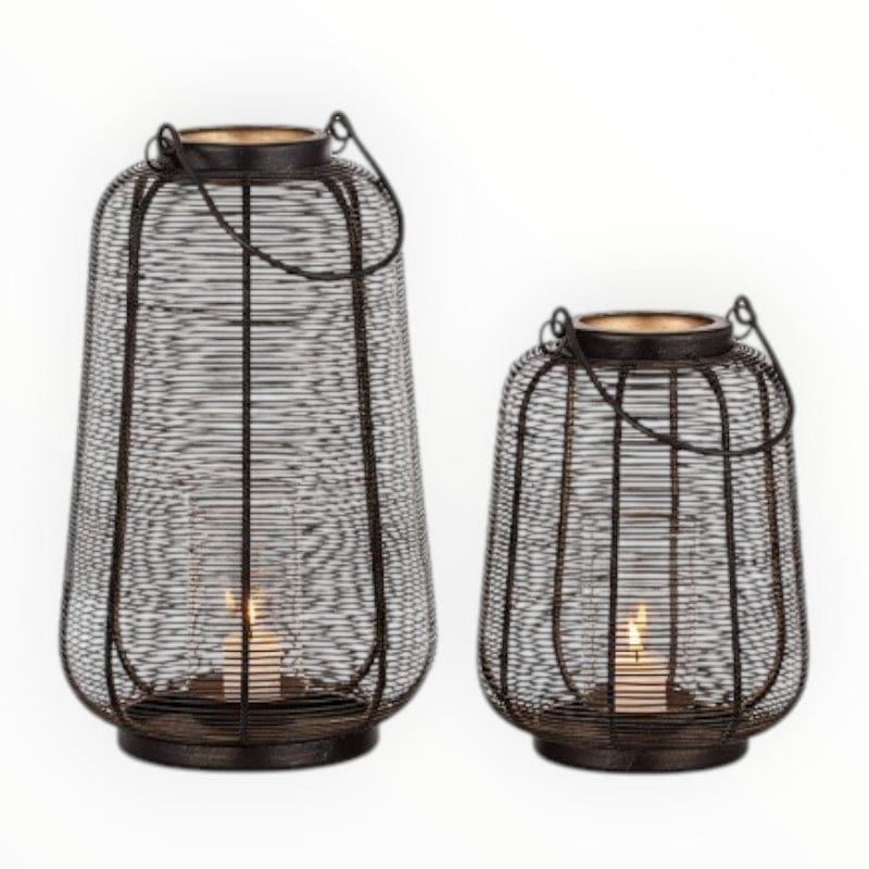decor Decor Iron Wire Lantern Big KI-220 W/Glass Pipe