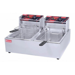 Deep Fryers Deep Fryer Electric Deep Fryer Electric Double 2X5 Litre IEF82 (2061548421209)