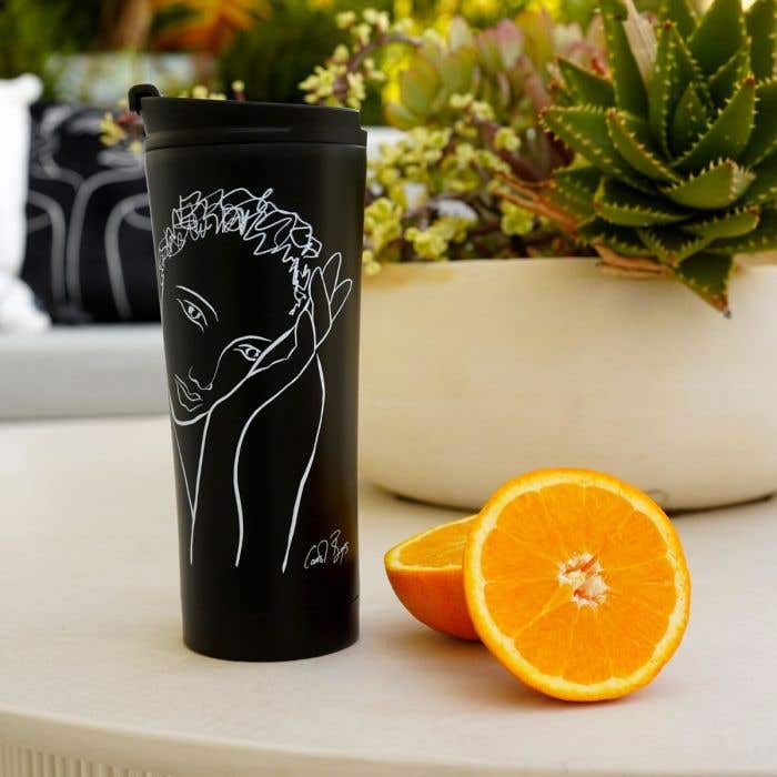 Carrol Boyes Travel Mug Carrol Boyes Travel Mug Full Of Grace 18TMG-FOG2-BL-W (7824933290073)