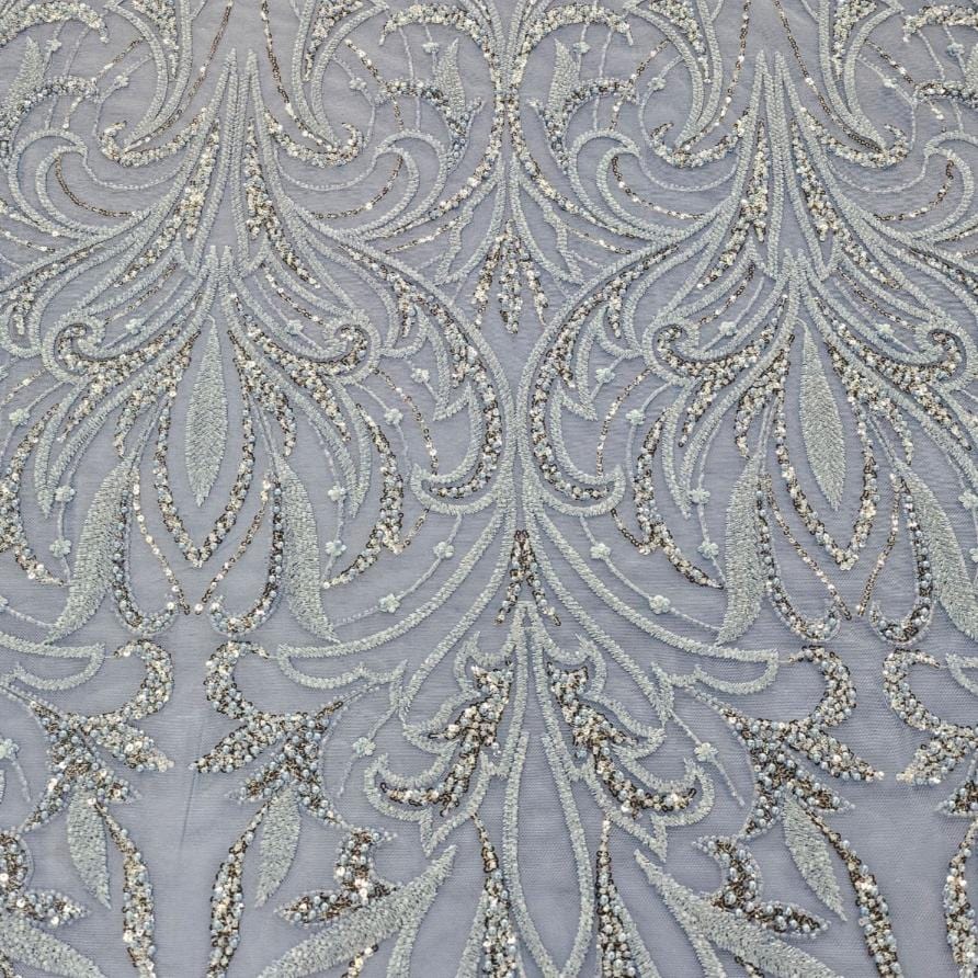 BRIDAL LACE Dress Fabrics Sky Blue Zoey Evening Wear (7787107385433)