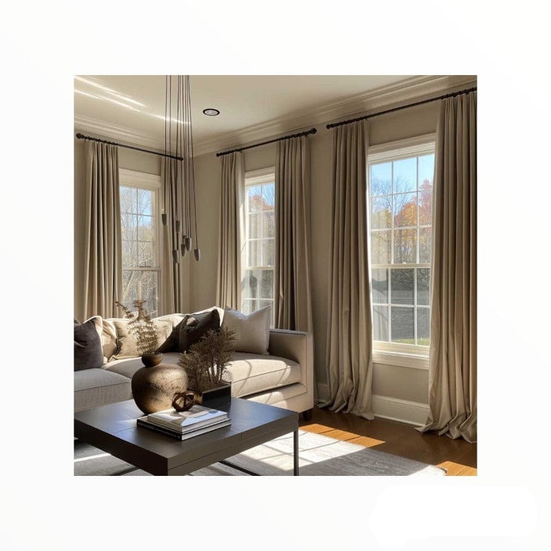 papini Curtain Material Miura Curtain Taupe GGL043B (7534111522905)