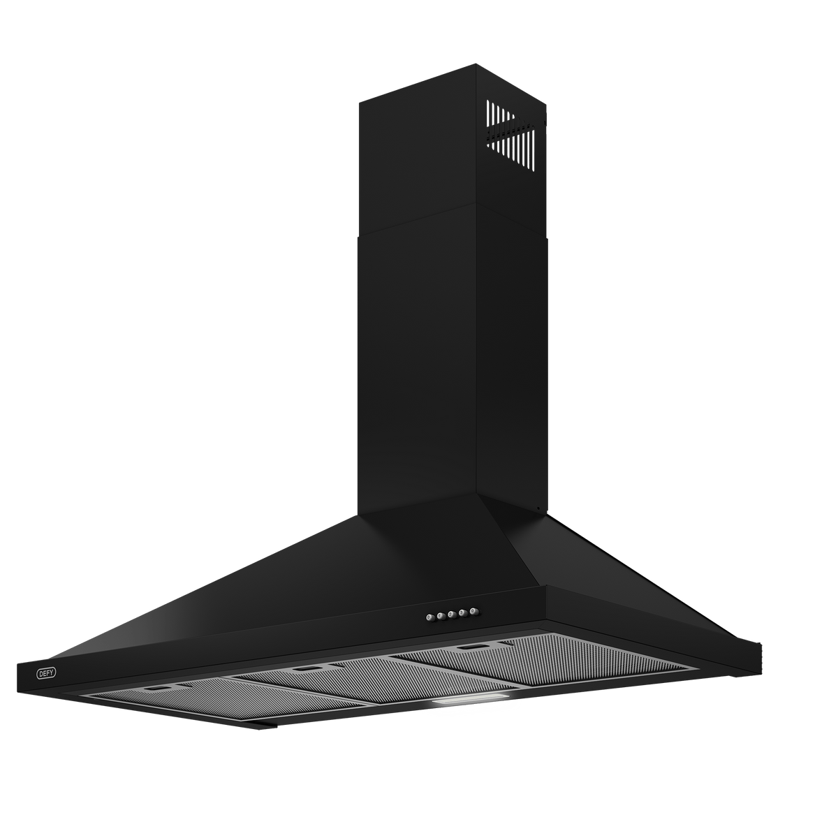 DEFY cooker hood Defy 90cm Black Chimney Cookerhood  DCH90CB