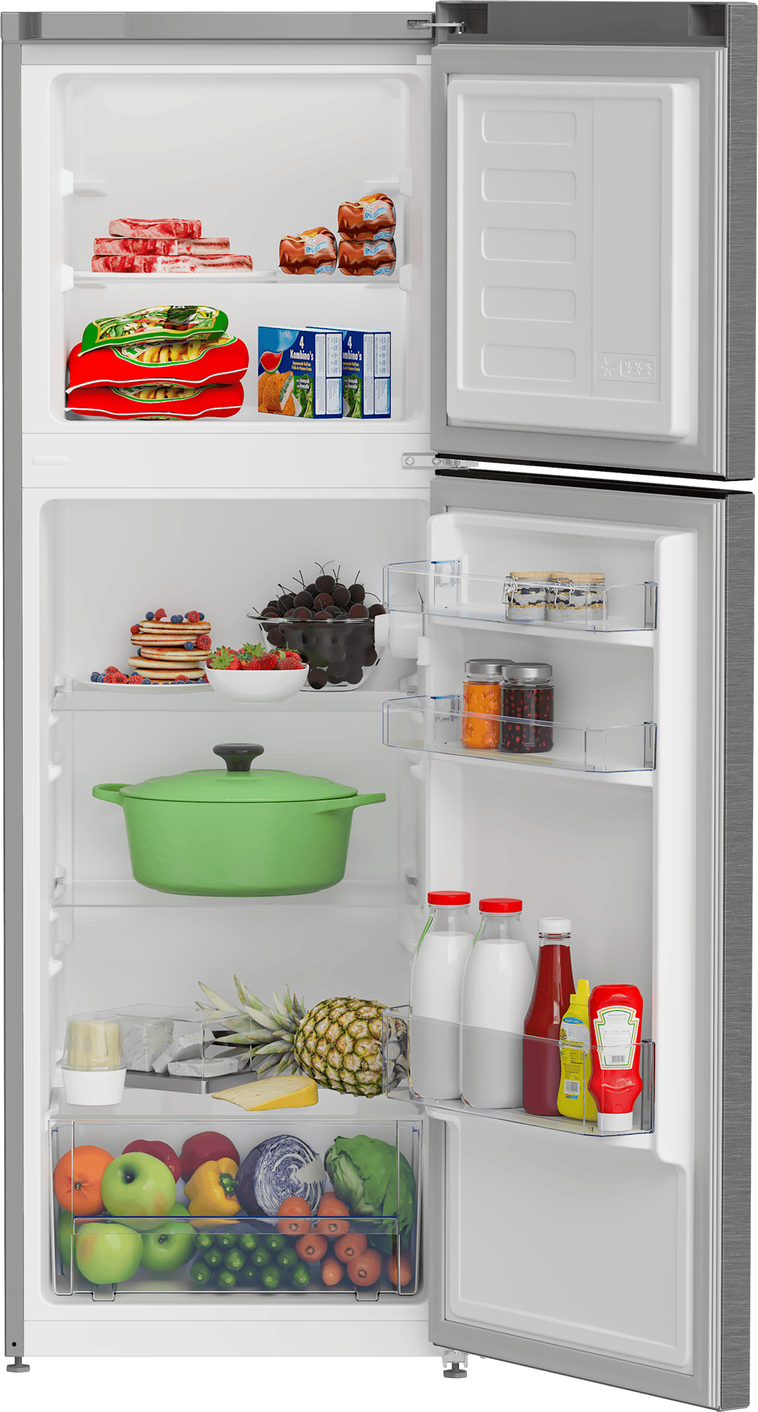 defy Defy 157L Metallic Top Freezer Fridge DAD239