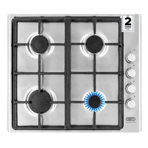 defy Defy 600mm Slimline Stainless Steel Gas Hob DHG133 (4428951421017)