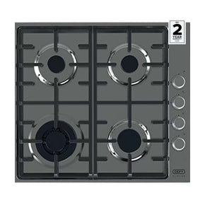 defy Defy 60CM 4 Burner Gas Hob Stainless Steel DHG 602 (4653263618137)