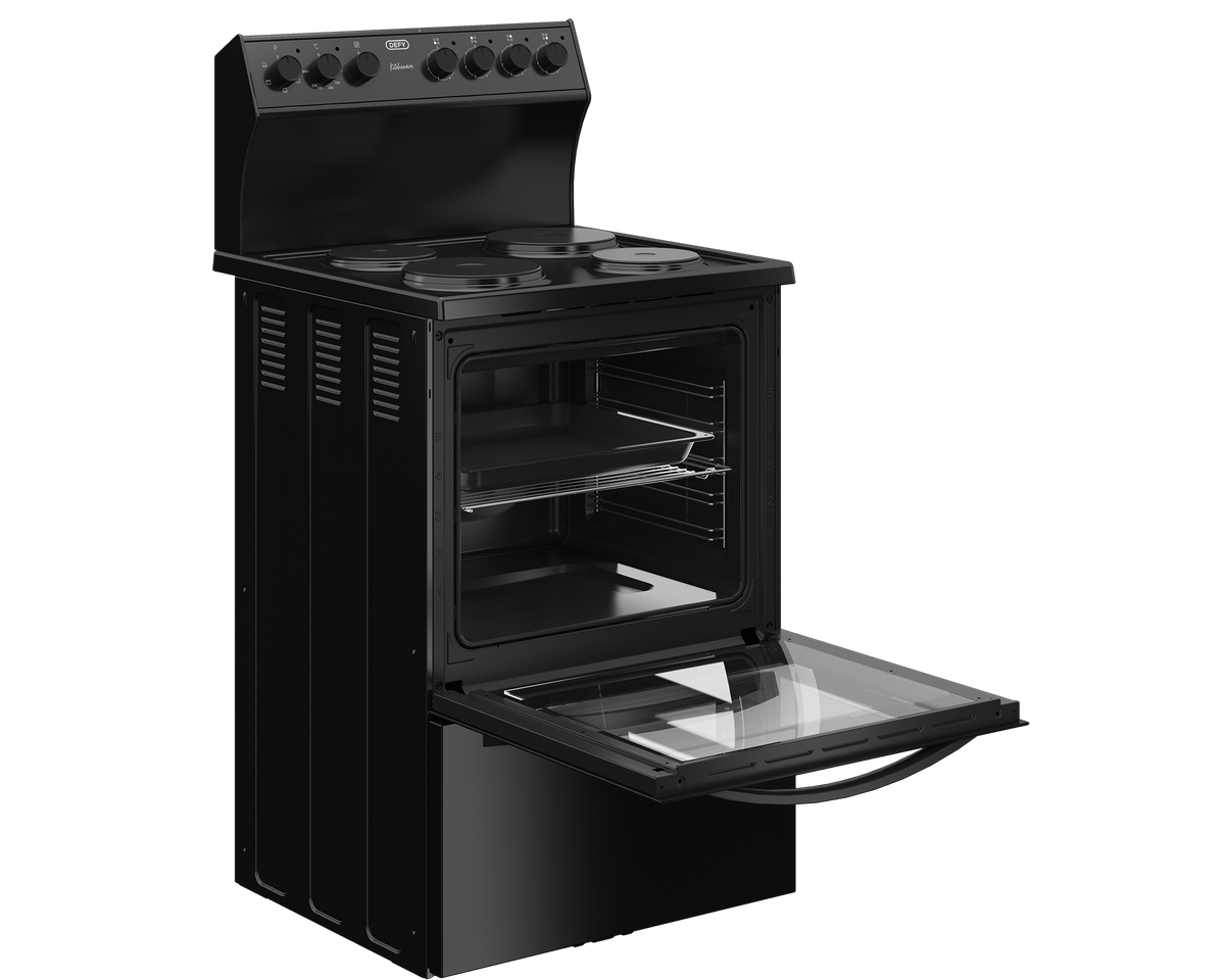 defy electric Stove Defy Kitchenaire 60cm  Electric Stove Black DSS694