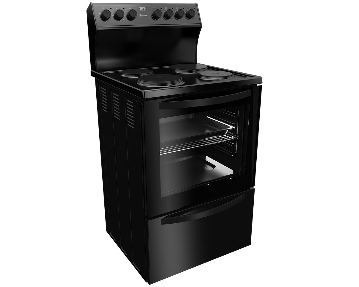 defy electric Stove Defy Kitchenaire 60cm  Electric Stove Black DSS694