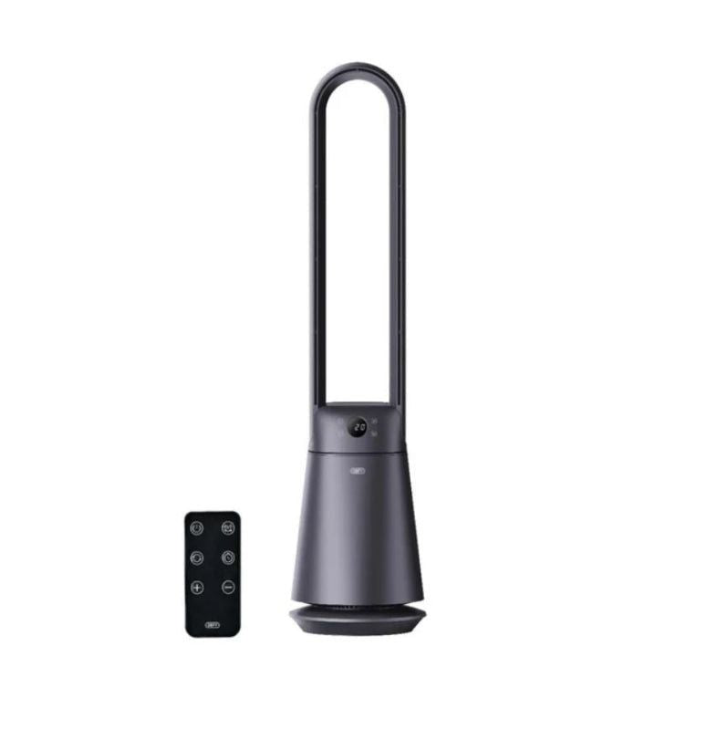 Defy Fans Defy Metallic Grey Bladeless Fan with Remote Control – DBF300