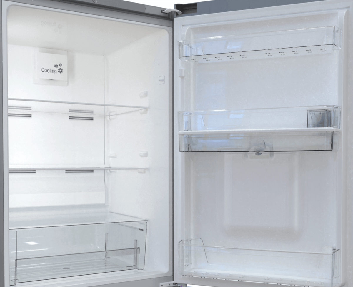 defy Fridge Defy 302L Satin Metallic Fridge Freezer Frost Free DAC639